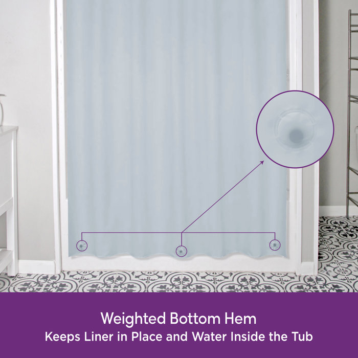 Wayfair Basics® Brungardt PEVA Solid Color Single Shower Curtain Liner